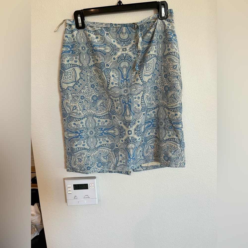 Banana Republic Silk Paisley Skirt